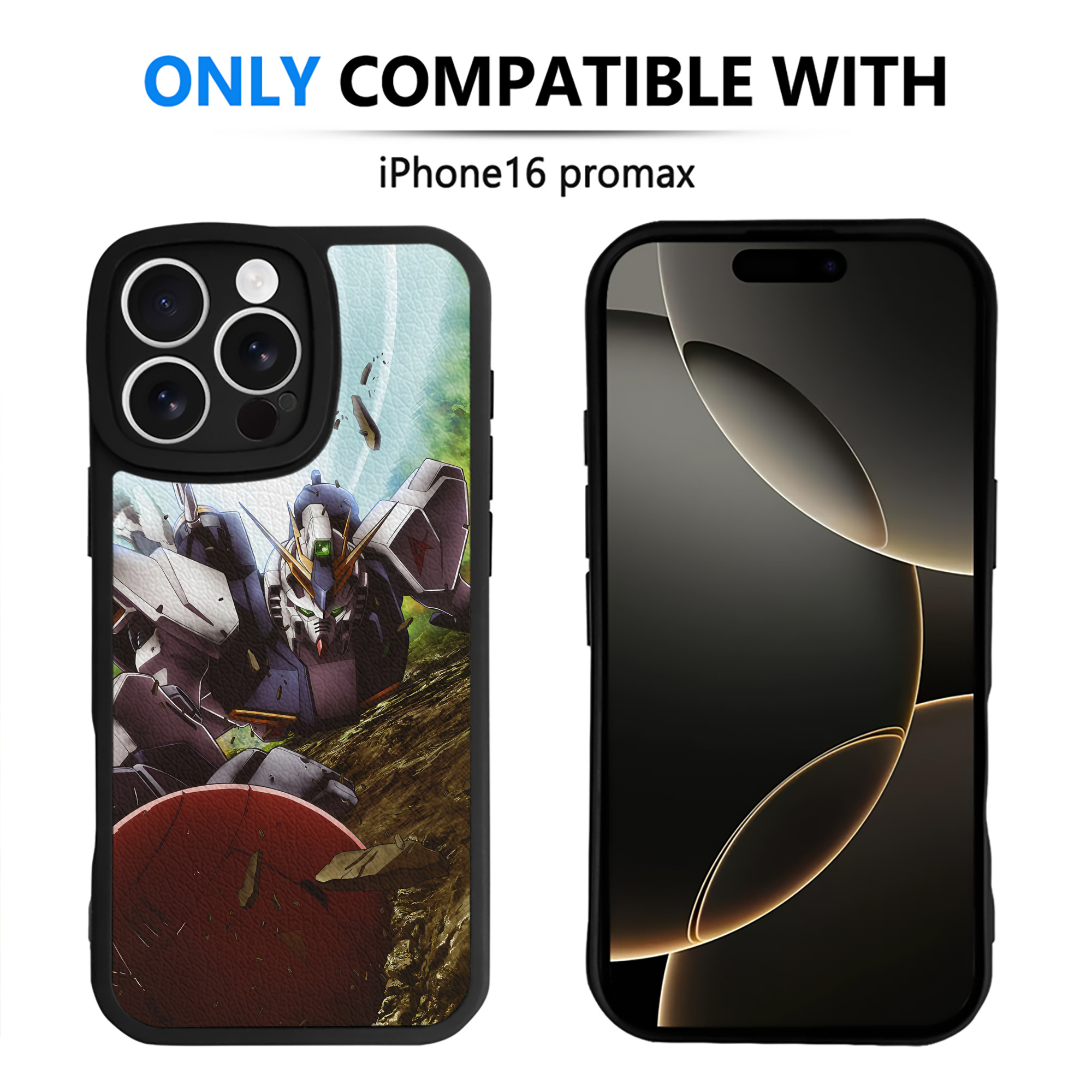 （画像用） 機動戦士ガンダム Mobile Suit Gundam 【iPhone 16シリーズ対応】シリコンスマホケース（レザー調） 材質：シリコン